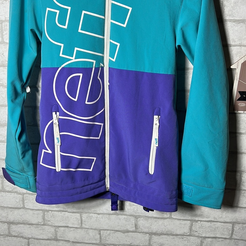 Neff Daily Soft Shell Colorblock Winter Jacket Si… - image 3